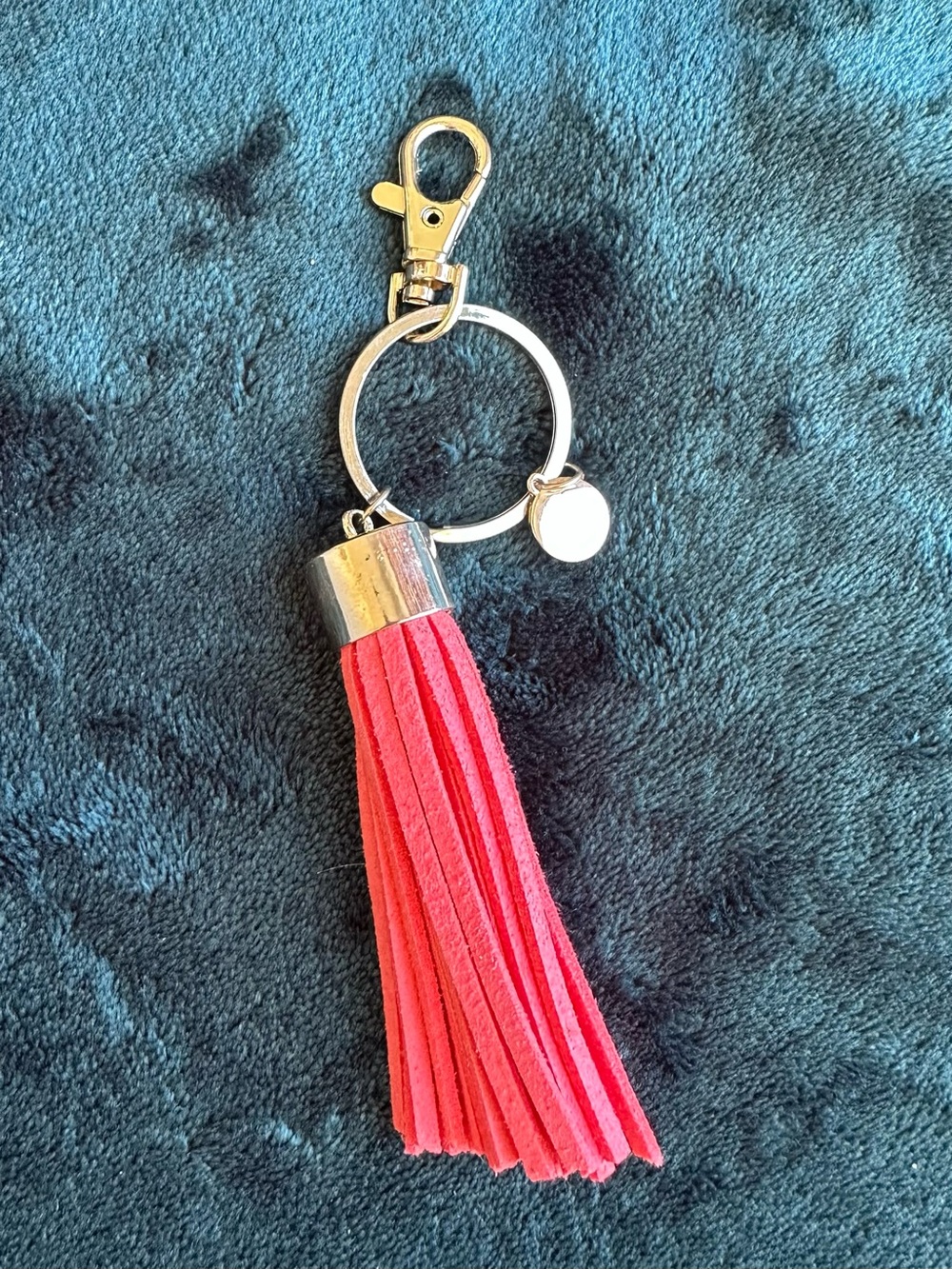 Pink tassel keychain